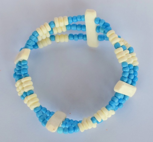 [PK0075-JW-BNG-001494] Camel Bone Beads Bracelet