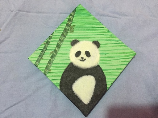 [PK4847-AR-ACR-014571] Panda with Bamboo