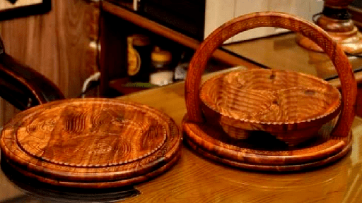 [PK0130-HM-BKT-014955] Wooden folding baskets