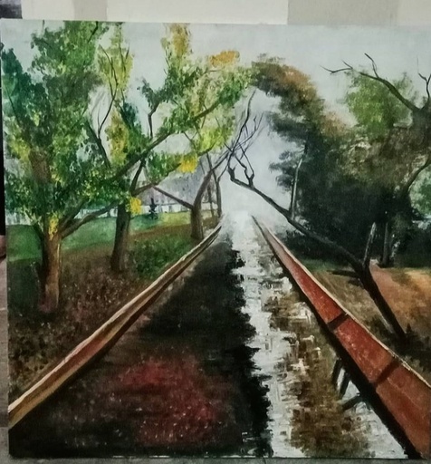 [PK5162-AR-OIL-014998] Landscape (oil painting)