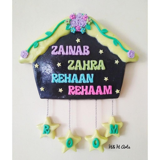 [PK1048-CF-CLY-015083] Handmade Customized Wall/Door Hanging 