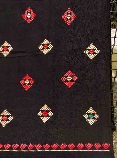 [PK3037-CW-SCF-017138] Embroidered Phulkari Shawl   