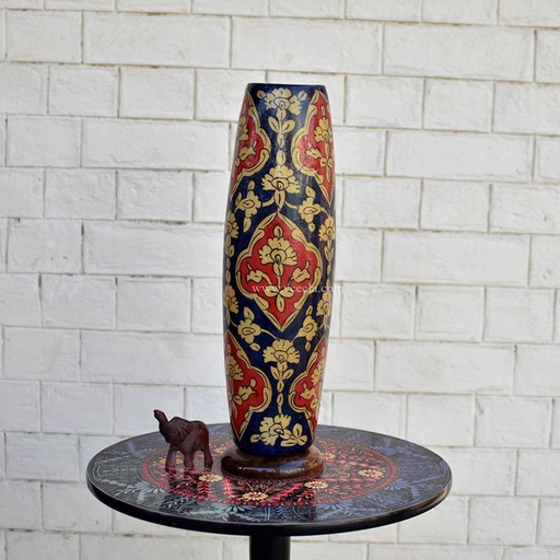 [PK1918-HM-LMP-19467] Hand Painted Camel Skin Lamp 