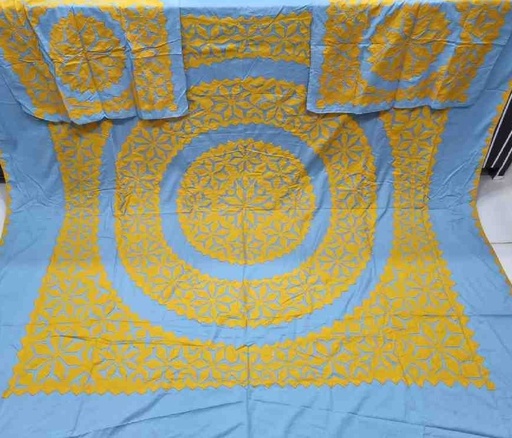 [PK7775-CW-UNS-024009] Applique Bedsheet