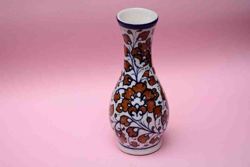 [PK0023-HM-VAS-025787] Blue Pottery Medium Flower Vase