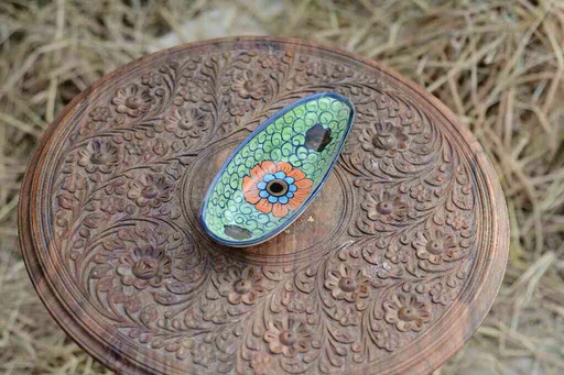 [PK0363-CF-BPO-026068] Blue Pottery Small Raita/Dry Fruit Tray