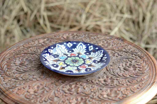 [PK0363-CF-BPO-026242] Blue Pottery Quarter Plate