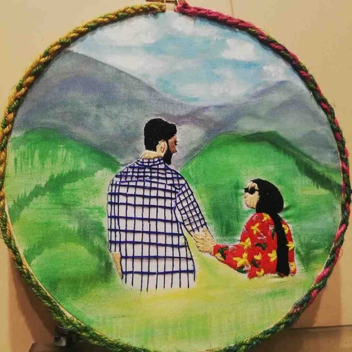 [PK4905-AR-DIM-029125] Couple Hoop