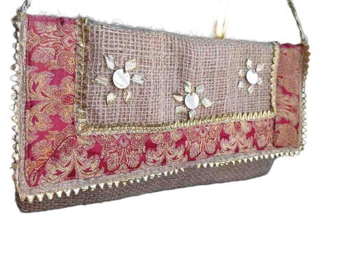 [PK4905-BG-CLU-029522] Jute Purse