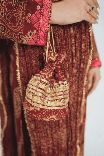 [1-HB-26] Phulkari Bahaar Pouch