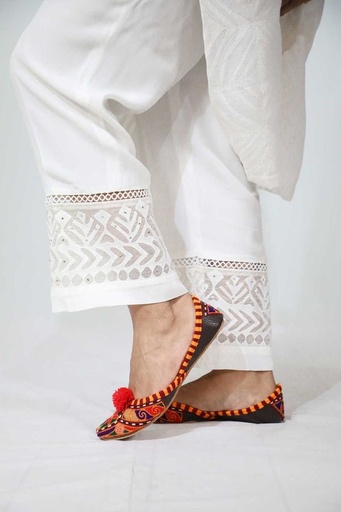 [52.P.25] Mukaish Applique Pants