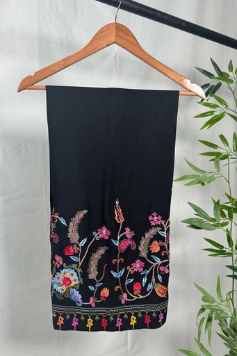 [nan] EMBROIDERD PANTS (BLACK)