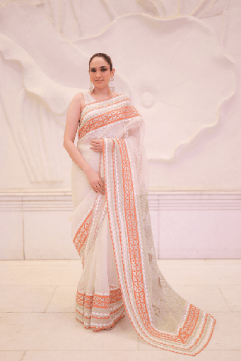 [4.SR.25] Bronze Twilight Saree
