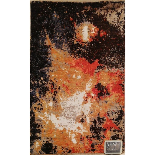 [PK0499-HM-RUG-004155] Modern Carpet -Wool&Silk- 4.6x7
