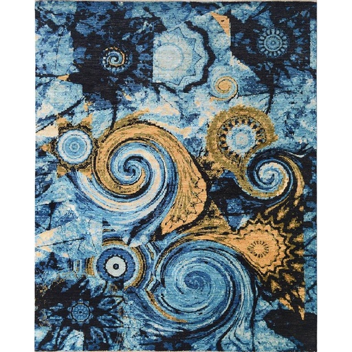 [PK0499-HM-RUG-004243] Modern Carpet -Wool&Silk- 9x12